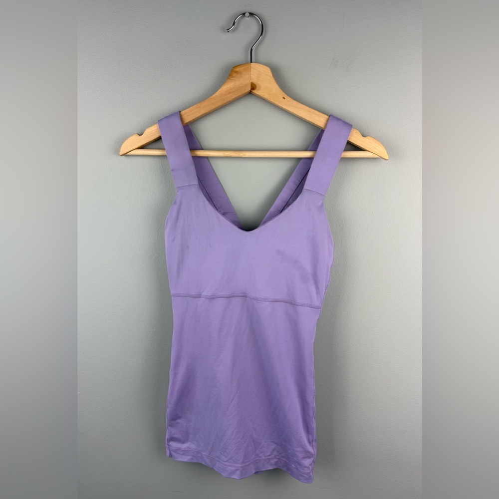Lululemon Purple Sleeveless Tank with Bra
